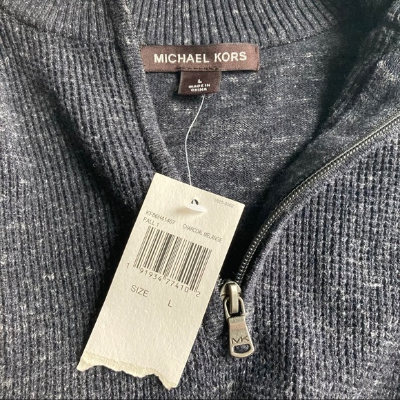 Michael kors charcoal melange sweater Size L - Picture 7 of 11